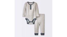 Cloud Island Boy's Baby Gray Pants Set Waffle Bodysuit (2 ct) (12M) | Target Toddler Fits, Baby First Outfit, Style Bodysuit, Adorable Style, Green Clothing, Cloud Island, Newborn Clothes, Solids For Baby, Grey Bodysuit