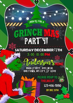 the grinchmas party is coming to town