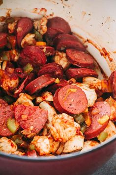 the food is cooked and ready to be put in the pot for cooking on the stove