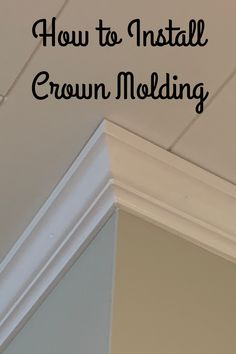 how to install crown molding on the ceiling