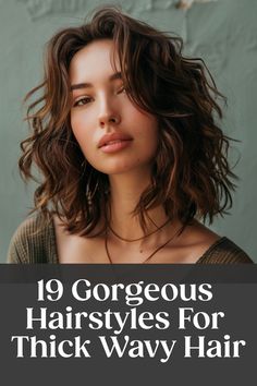 19 Gorgeous Hairstyles For Thick Wavy Hair Long Bob On Wavy Hair, Thick Wavy Bob Hairstyles, Short Hairstyle Women Thick Wavy Hair, Haircuts Ideas For Wavy Hair, Long Bob For Thick Wavy Hair, Shoulder Length Wavy Hair Natural, Midlength Haircuts Wavy, Wavy Hair Lengths, Layered Lob Curly Hair