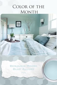 the color of the month is benjamin moore blue allure