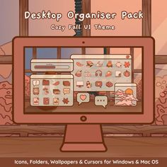 desktop organizer pack for windows and mac oss - easy to use, fully customizable