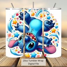 an image of a cartoon character on the side of a wall hanging from a wooden floor