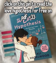 a book with the title click on this pin to read the love hypothhes for