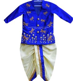 Kids dhoti,Boys Kurta,Indian boys Kidswear,kurta paijama,new born baby boy indian kurta ,indian baby boy gifts, boys indian clothing Blue Traditional Sherwani For Puja, Blue Sherwani With Dabka For Puja, Blue Sherwani With Zari Work For Puja, Blue Sets With Dabka For Puja, Blue Dabka Sets For Puja, Blue Dabka Embellished Sets For Puja, Blue Sherwani For Puja And Festivals, Festive Blue Sherwani For Puja, Blue Sherwani With Dori Work For Festivals