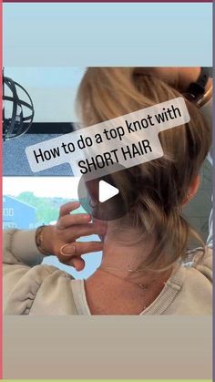 Easy Everyday Updos For Short Hair, Twisted Updo Short Hair, Easy Way To Style Short Hair, Simple Upstyles For Short Hair, Cute Ways To Put Short Hair Up, Hair Up Do Short Hair, How To Wear Short Hair Up Casual, Simple Short Hair Updos Casual, Short Easy Updos For Short Hair