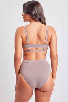 Look as hot as you feel this summer in our women’s Bae Watch Zip Up Bikini swimsuit. This two-piece bathing suit is constructed with a ribbed, stretchy fabric that hugs you in all the right places. The pull-on top features a zip front and cutout detail at the sides and back for a sexy amount of coverage, while the high Underwire Swimwear With Seamless Construction For Beach, Beach Swimwear With Ribbed Triangle Top, Ribbed Triangle Top Swimwear For Beach, Poolside Ribbed Triangle Top Swimwear, Ribbed Stretch Swimwear For Pool, Stretch Ribbed Swimwear For Pool, Fitted Ribbed Triangle Top Swimwear, Ribbed Beachwear Swimwear For Swimming, Ribbed Beachwear Swimwear