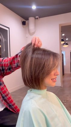 A Line Textured Bob, Bobs With Side Bangs, Texturized Bob, Texture Spray, Bob Haircut With Bangs, Bob Haircut For Fine Hair, Short Hairstyles For Thick Hair, Haircuts For Medium Hair, Short Bob Haircuts