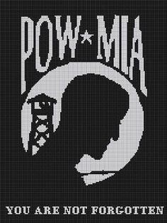 a cross stitch pattern with the words powma you are not forgotten