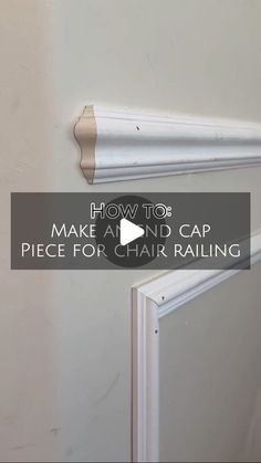 how to make an end cap piece for chair railing - video thumbnail com