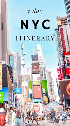 the words 7 days in new york itinerary