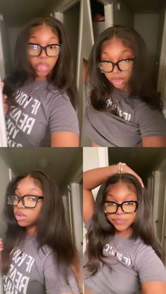 Cute Glasses For Women Aesthetic, Glasses On Black Girls, Brownskin Girl Teen, Black Teen Girl Hairstyles, Cute Black Girls Teen, Glasses For Black Women, Glasses On Black Women, Pretty Black Women With Glasses, Black Girls Pfp