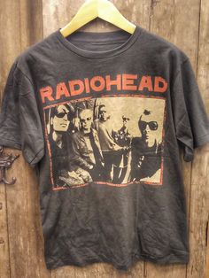 RADIOHEAD 100% Cotton New Vintage Band T Shirt - Vintage Band Shirts Radio Silence Brandy Shirt, Cheap Band Merch Tops For Alternative Fashion, Cheap Band Merch Tops With Crew Neck, Band Tops T Shirts, Cheap Crew Neck Band Merch Tops, Disstress Shirt, Cheap Vintage Long Sleeve T-shirt, Affordable Vintage Long Sleeve T-shirt, The Smiths Tshirt Print