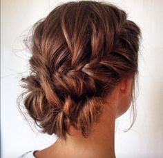 Hair Braid Updo, Bridal Makeup Red Lips, Braid Updo, Twisted Hair, Engagement Hairstyles, Graduation Hairstyles, Hair Braid, Happy Hair, Fancy Hairstyles