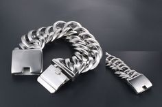 Show off your style at dinner nights and parties with this bracelet. This bracelet is graceful and adds radiance to your natural beauty. It is highly appreciated for its excellent geometric design work that will channel your elegance. Get this hidden-safety clasp neo-gothic style stainless steel shape bracelet. Perfection redefined!Specifications Style: Neo-Gothic Shape\pattern: Geometric Origin: Mainland China Occasion: Party/Show/Best Friends Gift Model Number: 525-085 Metals Type: Stainless Steel Material: Metal Item Type: Bracelets Heavy Metal Biker Jewelry: Men's Stainless Steel Chain Bracelets For Men Gender: Men Function: Other Friendship Bracelets: Bracelets & Bangles Fine or Fashion: Fashion Compatibility: All Compatible Clasp Type: Hidden-safety-clasp Chain Type: Link Chain CN: G Modern Chain Link Party Bracelets, Modern Silver Cuban Link Bracelet, Modern Stainless Steel Chain Bracelet For Party, Elegant Silver Rectangular Chain Bracelet, Modern Silver Rectangular Chain Bracelet, Elegant Stainless Steel Cuban Link Bracelet, Luxury Stainless Steel Bracelets For Party, Luxury Stainless Steel Bracelet For Party, Rectangular Stainless Steel Bracelet For Formal Occasions