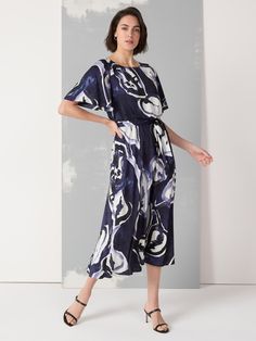 Watercolor Vines Brooke Dress Elegant Printed Viscose Maxi Dress, Floral Print Viscose Maxi Dress For Workwear, Elegant Abstract Print Midi Dress For Spring, Elegant Spring Midi Dress With Abstract Print, Elegant Midi Maxi Dress With Abstract Print, Elegant Abstract Print Maxi Dress For Spring, Elegant Spring Maxi Dress With Abstract Print, Elegant Maxi Dress With Abstract Print For Spring, Elegant Workwear Dresses With Abstract Print