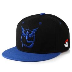 Pokemon trainer baseball cap team Mystic | Pokemon Faction Pokemon Cap, Pokemon Go Team Instinct, Pokemon Hat, Snapback Hats Men, Team Valor, Team Mystic, Team Instinct, Go Team, Hip Hop Hat