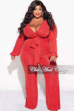 Nylon% 80Metal%14Spandex% 6Glitter May Shed Trendy Christmas Outfits, Chic And Curvy, Red Jumper, Striped Jumpsuit, Style Mistakes, Christmas Outfit, Plus Size Outfits, Final Sale, Bell Sleeves