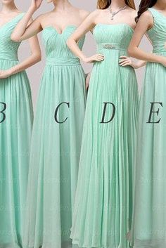 the bridesmaids are wearing mint green dresses with their names written on them in cursive font