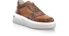 Men`s Casual Sneakers are handcrafted by individual order. Upper material is made by stamped leather, suede. Insole and lining materials - leather. Your new shoes will be handcrafted especially for you and delivered for free to your home or office in 1-2 weeks. Included option for free return and remake if the shoes do not fit.Only now all this is available at an exclusive price of $209.00.Proceed with you order now. Stamped Leather, Animal Prints, New Shoes, Casual Sneakers, Order Now, For Free, Sneakers, Leather, Design