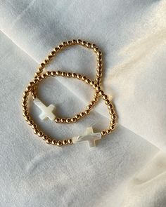 14k gold plated  made with gold beads and a pearl heart