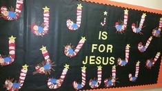 a bulletin board with the words joy is for jesus