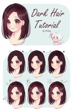 Hair Shading, Digital Art Beginner, Digital Art Anime, Digital Art Tutorial