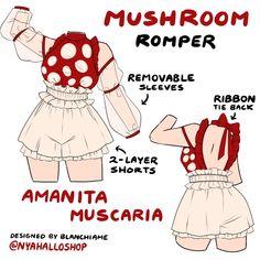 the instructions for how to make a mushroom romper from mario's super mario bros