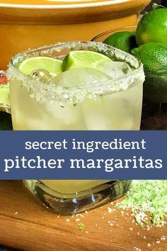 the secret ingredient for pitcher margaritas