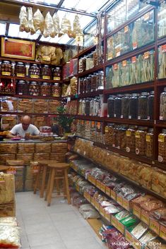 a store filled with lots of different types of food