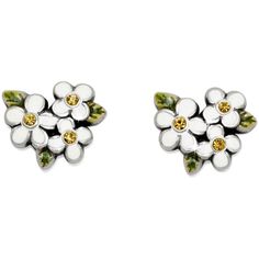 A touch of color in the centers of these enamel flowers adds a sunny femininity to these petite earrings. Enamel Flowers, Petite Earrings, Timeless Watches, Sneaker Jewelry, Brighton Jewelry, Station Necklace, Put A Ring On It, Enamel Flower, Short Necklace