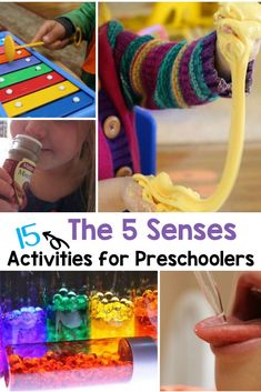 there are five different activities for preschoolers