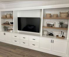 the entertainment center is clean and ready for us to use in the living room or dining room