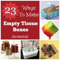 there are many things to make with tissue boxes