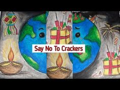 three pictures with the words say no to crackers