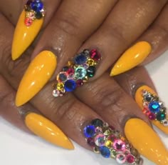 Short Nail Bling, Nail Bling, Gucci Nails, Gel Toe Nails, Long Nail Designs, Cute Nail Art Designs, Nail Stuff, Short Nail, Rainbow Nails