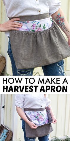 how to make a harvest apron