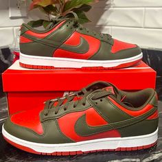 Send Offers. I May Accept. Brand New Never Worn Or Tried On Size 9.5 Women / 8 Men 100% Authentic Straight From Nike Sold Out Everywhere Freddy Krueger Dunks, Green Sneakers With Red Sole And Round Toe, Casual Green Sneakers With Red Sole, Green Sneakers With Red Sole For Sports, Green Sporty Sneakers With Red Sole, Sporty Green Sneakers With Red Sole, Hidden Wedge Sneakers, Black Tennis Shoes, Air Force Shoes