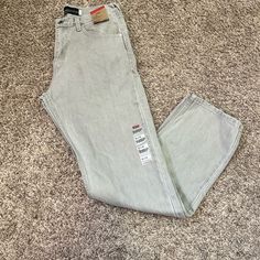 [30x32] Levis Silvertab Straight-Fit Zip 90s Vtg Denim Jeans Pants Bliss Grey 90s Style Levi's Cotton Bottoms, Levi's Faded Straight Leg Bottoms, Levi's High Waist Jeans For Streetwear, Levi's Faded Straight Leg Jeans, Levi's 90s Style Bottoms With Pockets, Levi's 90s Straight Leg Bottoms, Levi's Straight Jeans For Streetwear, Levi's Medium Wash Cotton Pants, Retro Levi's Straight Leg Pants