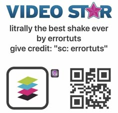 an advertisement for the video store with text that reads, it's totally the best shake ever by errouts give credit sc