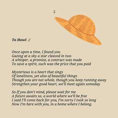 the poem is written in an orange hat