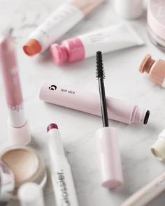 Its finally here! @glossier Lash Slick! We asked and #glossier listened. Theyve finally come out with a mascara and its just as reliable as their other cult favorites such as Boy Brow and Cloud Paint. Lash Slick is the perfect everyday mascara - it lengthens separates and holds a curl all without flaking off or smudging throughout the day! Ill have a full review up tomorrow morning but check out my stories to see some shots of it on and up close. You can shop the link in my bio to get 20% off yo Glossier Lash Slick, Cloud Paint, Fiber Lash Mascara, Mascara Brush, Glow Skin