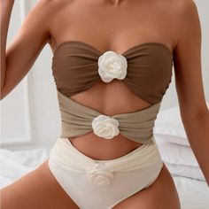 Feel Beautiful And Stylish In Our Swim Collection. Ships In 5-10 Business Days Tags: #Beach #Swimsuit #Bikini #Trianglebikini #Coverup #Vacation #Swim #Sexy #Cute #Bestseller #Poshmark #Sun #Summer #Bikiniset #Set #Trendy Beige Summer Party Swimwear, Beige Party Swimwear For Spring, Chic Cream Swimwear For The Beach, Cream Summer Party Swimwear, Cream One-piece Swimwear For Summer, Chic Cream Swimwear For Swimming, Cream Beachwear Swimwear For Spring, Summer Beach Swimwear With Flower Design, Beige Swimsuit