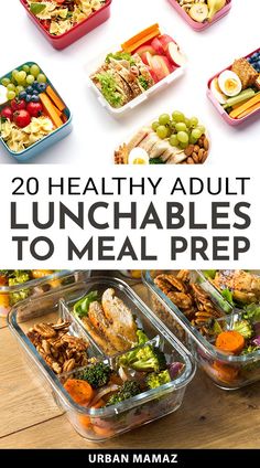 20 Healthy Adult Lunchables to Meal Prep Healthy Adult Lunchables, Lunchables For Adults, Healthy Packed Lunches, Healthy Lunch Meal Prep, Meal Prep Ideas, Easy Healthy Meal Prep, Prepped Lunches, Healthy Lunches