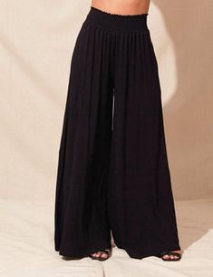 Palazzo Pants, Smocking, Sensitive Skin, Harem Pants, Wide Leg, Bamboo, Eco Friendly, Models, Skin