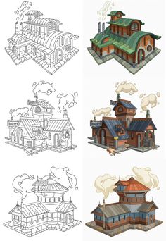 PROPS – Jake Morrison Sphere Architecture, Architecture References, Build Inspiration, Perspective Drawing Architecture, Building Drawing, 2d Game Art, Building Concept, Isometric Art, Architecture Drawing Art