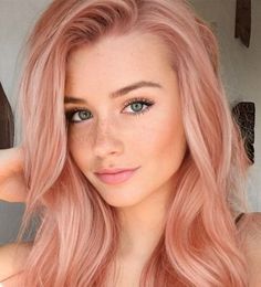 Pink Hair Fair Skin, Soft Peach Hair, Peach Pink Hair, Apricot Blonde Hair, Strawberry Blonde Hair Pink Undertone, Peach Blonde Hair