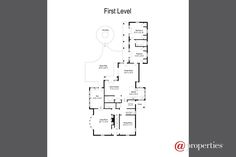 the first level floor plan for an apartment