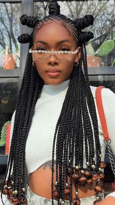 Styles #hairdesign #hairstyleideas #hairstyles Bantu Knot Hairstyles, Feed In Braids Hairstyles, Box Braids Hairstyles For Black Women, Braids Hairstyles Pictures, Pelo Afro, Girls Hairstyles Braids, Cornrow Hairstyles, African Braids Hairstyles